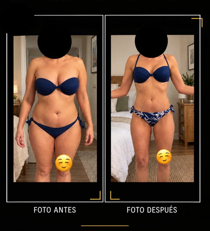 Antes y después de María Jesús, clienta de FIT PATRI